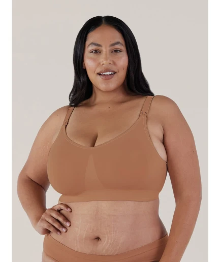 Bravado Silk Seamless nursing bra Cinnamon gjafahaldari