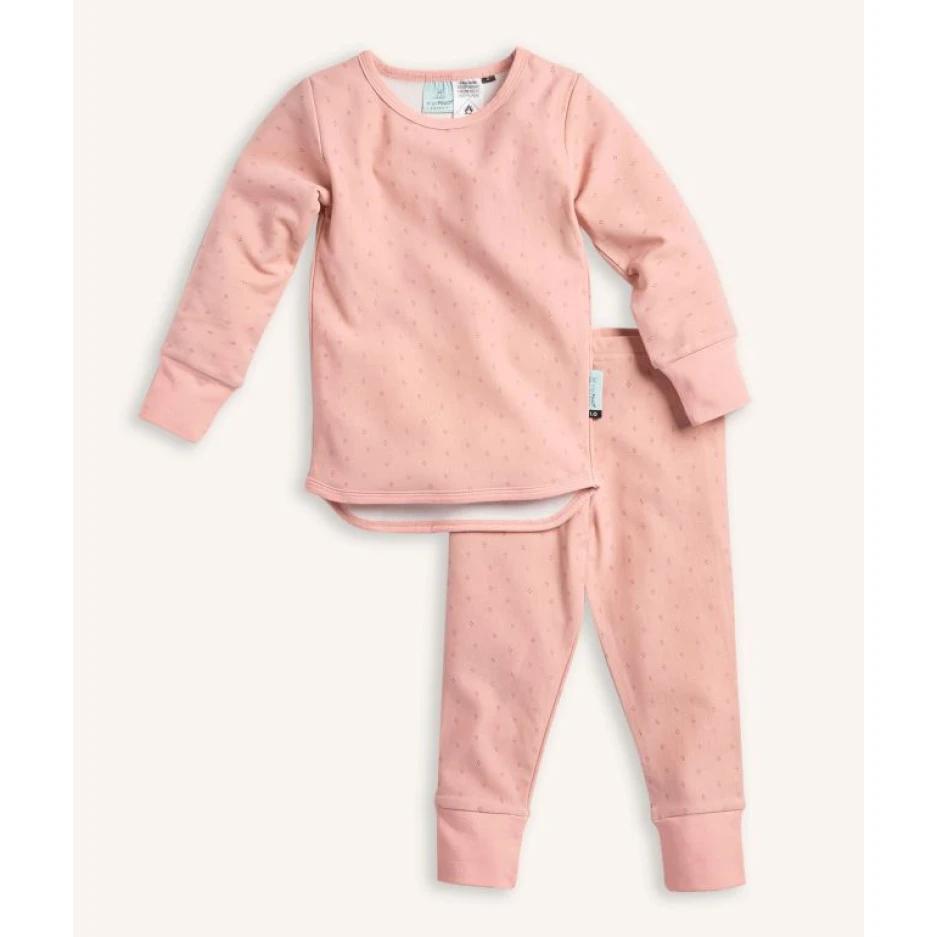 Long Sleeve pyjamas 0.2 TOG, bleik barnanáttföt