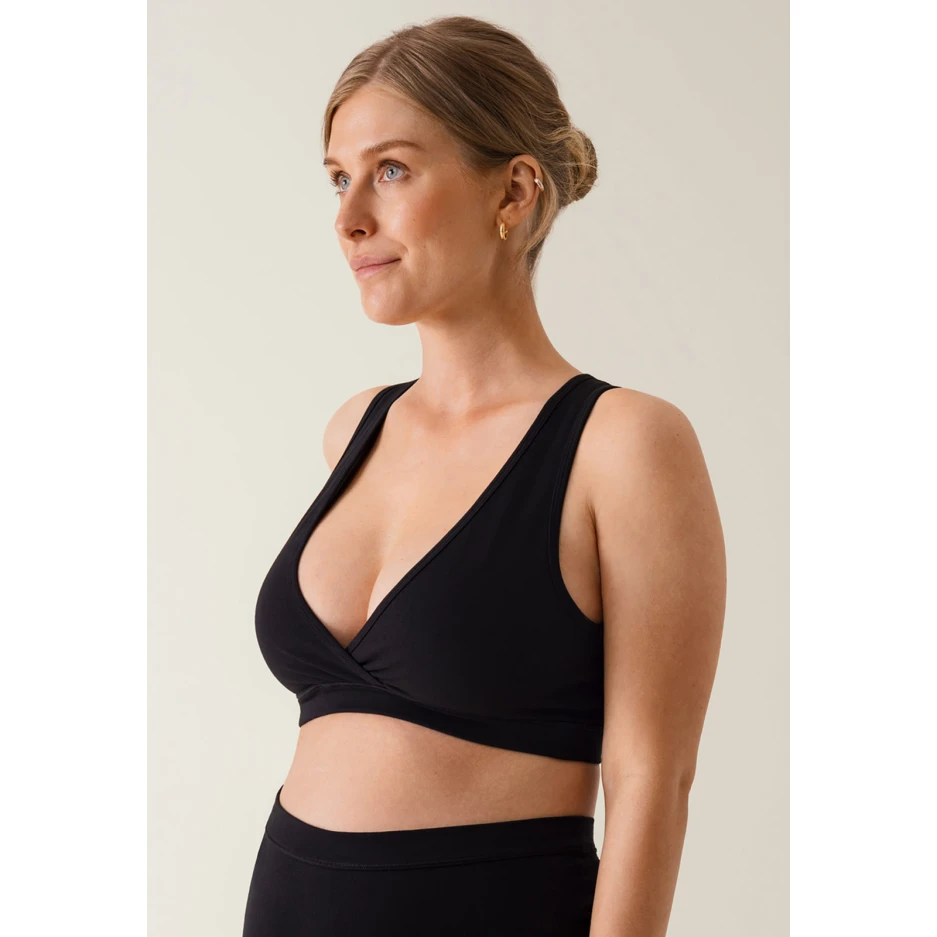 Boob Maternity/Nursing Bra Black svartur gjafahaldari