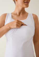 Boob Nursing Singlet White