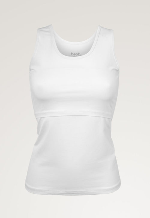Boob Nursing Singlet White - Image 5