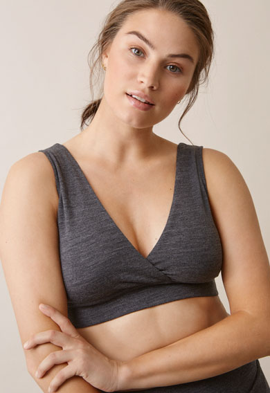 Boob The Go-to Merino Wool bra dark greymelange - Image 1
