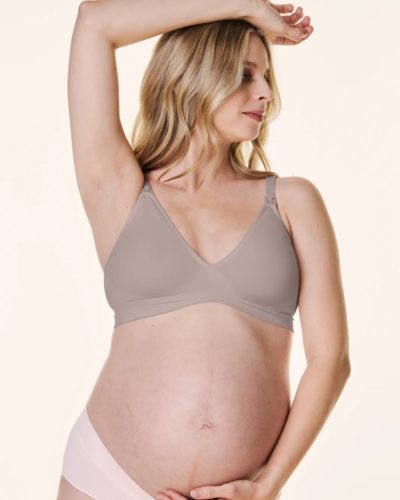 Bravado V-Neck Maternity and Nursing Bra Sand