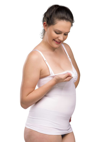 Carriwell nursing top with shapewear white - Image 4