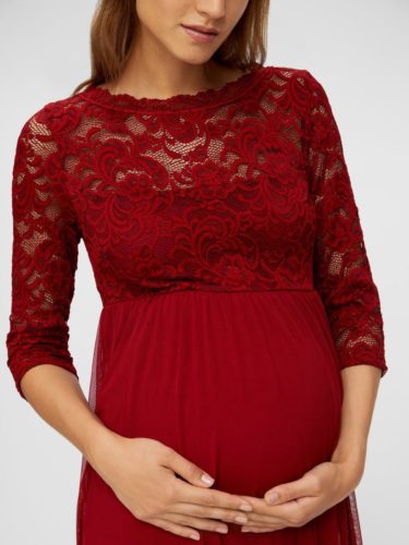 Mamalicious Mivana 3/4 mesh dress - Image 4