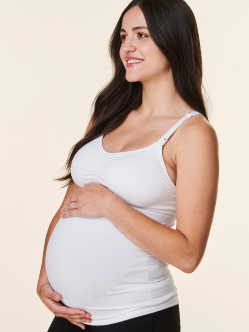 Bravado meðgöngu-gjafahlýrabolur hvítur - Image 4