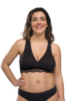 Carriwell Crossover Sleeping Nursing Bra black