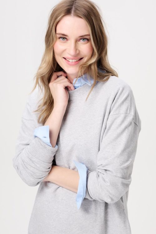 Noppies Pepe Nursing Sweater - Grey Melange - Image 4