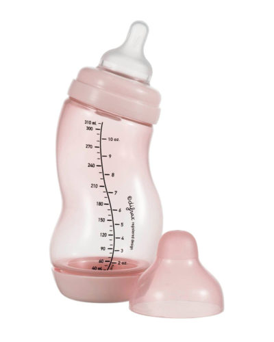 Difrax S-peli 310 ml wide Blossom-Pastelbleikur