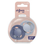 Difrax Dynamic Snuð Prime 6-18 mánaða 2 í boxi - Baby blue/Blue - Image 8