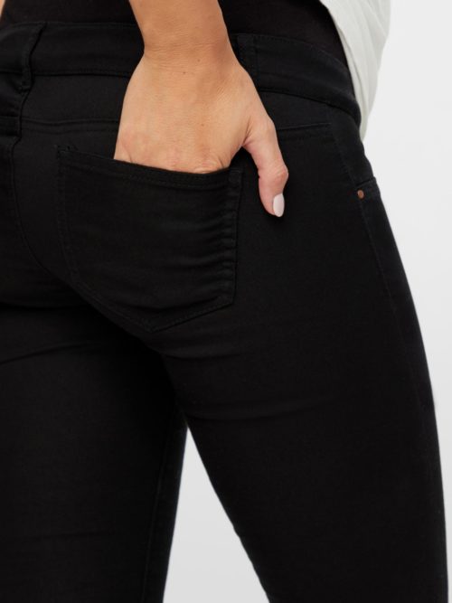 Mamalicious Juliane black slim pants - Image 7