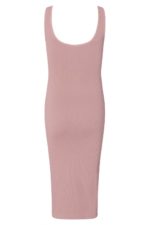 Noemi rib kjóll bleikur - Image 5