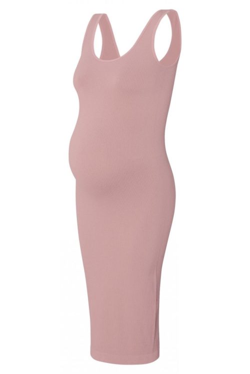 Noemi rib kjóll bleikur - Image 4