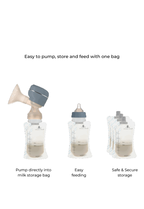 Lola&Lykke Breast Milk Storage Bags (10pcs) + adapter - Image 9