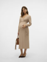 Mamalicious Frederikke Tess L/S Midi Dress