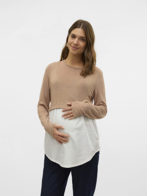 Mamalicious Dafni June L/S Mix Top - Image 4