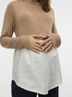 Mamalicious Dafni June L/S Mix Top - Image 6