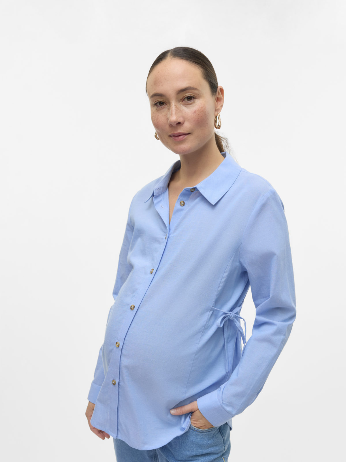 Mamalicious Gia Lia L/S Shirt - Image 1