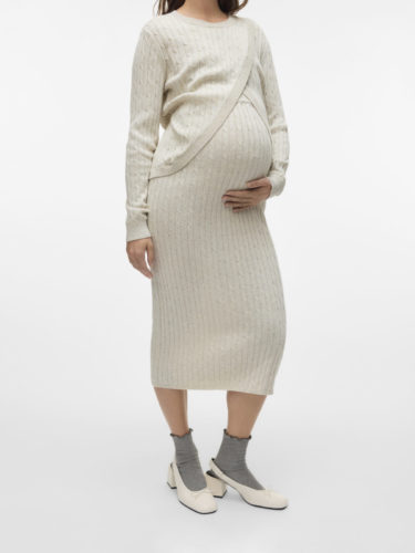 Mamalicious Raya Knit Midi Skirt - Image 4