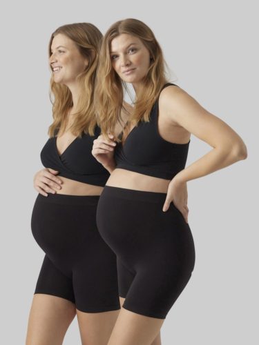 Mamalicious Amiya Hotpants 2pack Black - Image 4