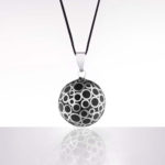 Cache Coeur Bola - Bubble black enamel