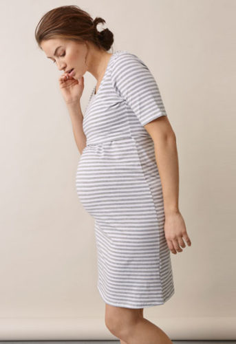 Boob nightdress white/grey melange - Image 5