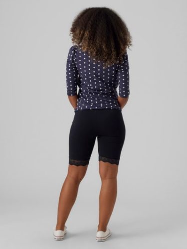 Mamalicious Emma Jersey Lace Shorts 2Pack Black - Image 4