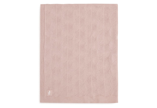 Jollein Cotton Blanket Shell Knit - Wild Rose - Image 1