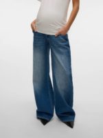 Mamalicous Jada Wideleg Jeans Light Blue
