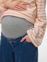 Mamalicous Jada wideleg Jeans Medium Blue - Image 4