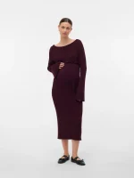 Mamaliciou Newsiv L/S Knit Midi Dress
