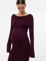Mamaliciou Newsiv L/S Knit Midi Dress - Image 3