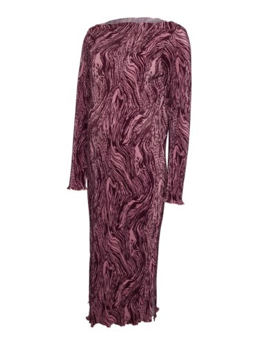 Mamalicious Aura Ls Jrs Midi Dress Wine - Image 5