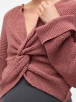 Mamalicious Svala L/S Crop top Red - Image 4