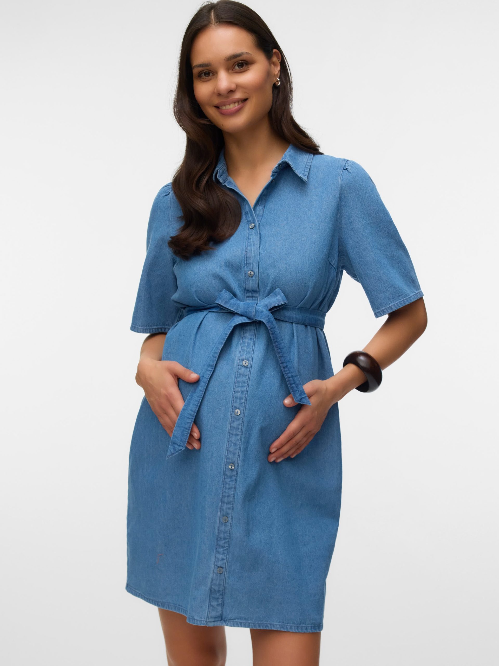 Image 188 Mamalicious Jamaica denim dress - Image 1