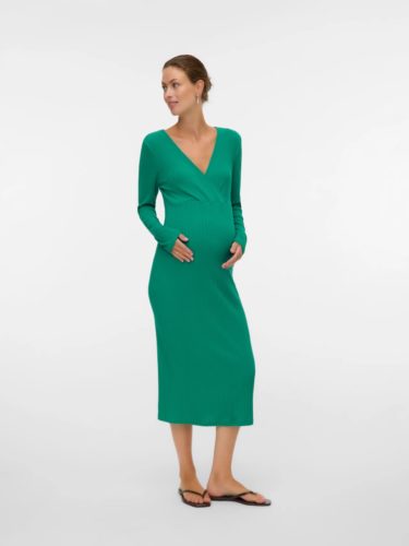 Mamalicous Liona Tess Ls Midi Dress - Image 6