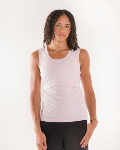 Boob Nursing Singlet Pastel Pink