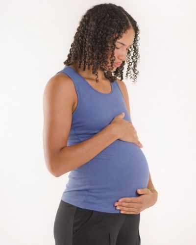 Boob Nursing Singlet Pale Blue