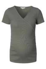 Noppies Sanson Nursing Top Olive rib s/s - Image 7