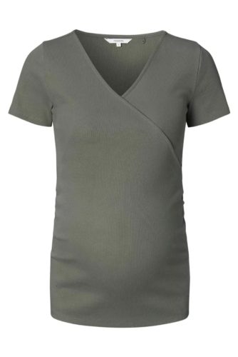 Noppies Sanson Nursing Top Olive rib s/s - Image 7