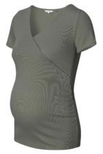 Noppies Sanson Nursing Top Olive rib s/s - Image 5