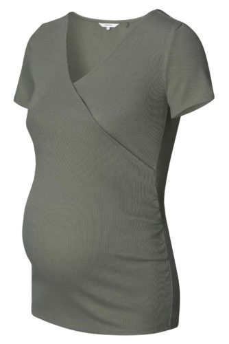 Noppies Sanson Nursing Top Olive rib s/s - Image 5