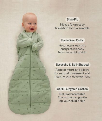 Ergopouch Sleeping Bag 2.5 TOG Sleeved Daisies - Image 5