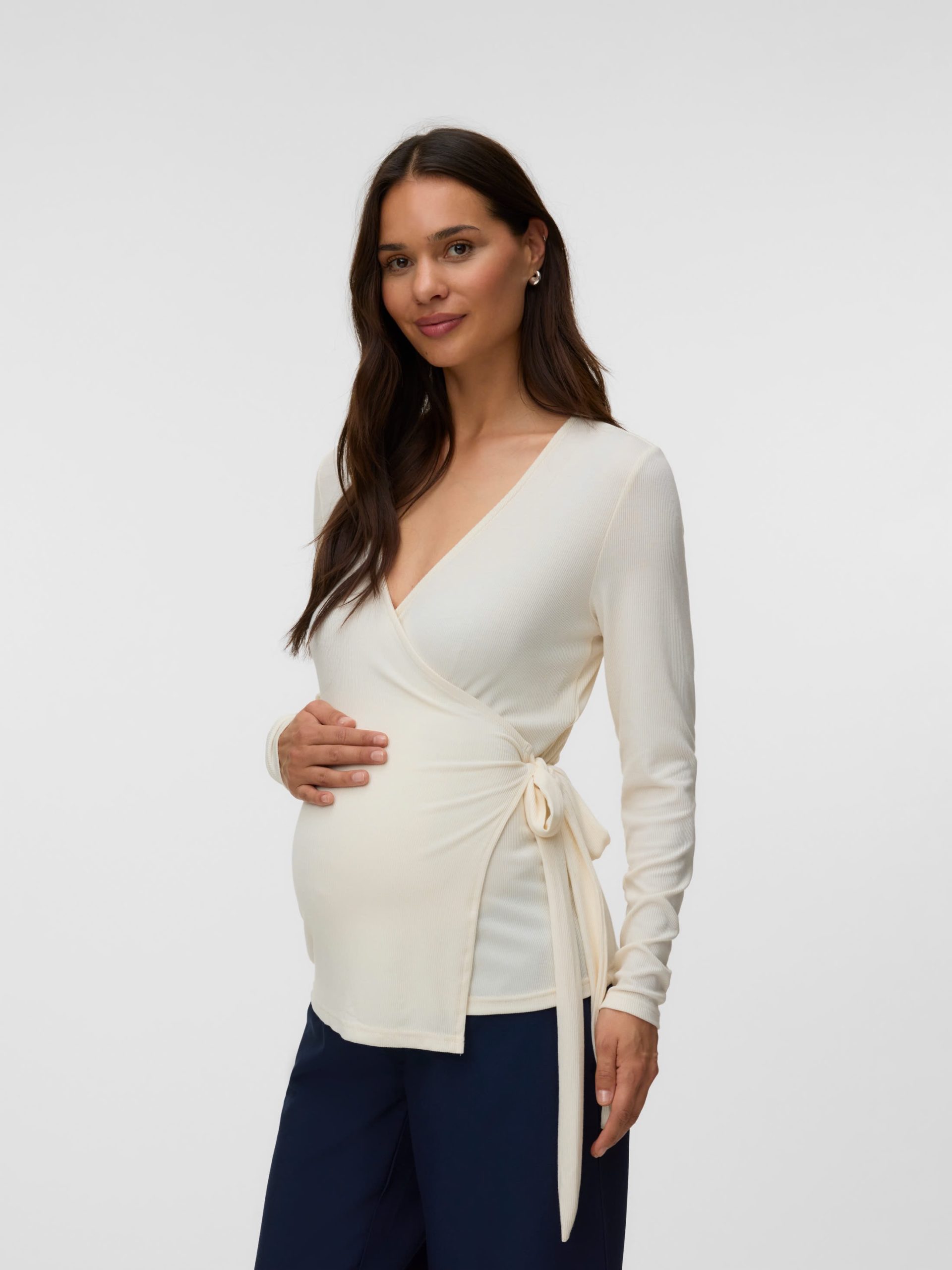 Image 216 Mamalicious Leonora Tess LS Wrap Top - Image 1