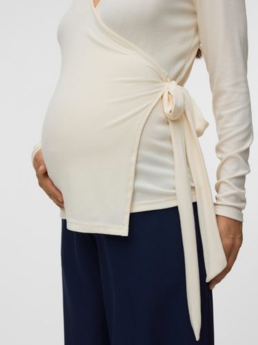 Mamalicious Leonora Tess LS Wrap Top - Image 4