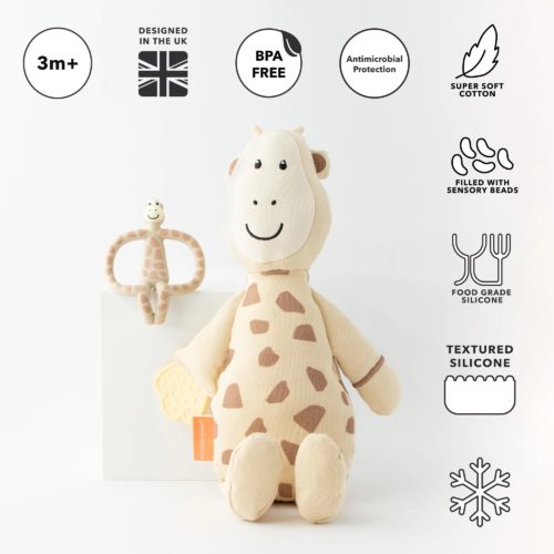 Matchstick Monkey Sensory Teething Teddy Set - Giraffe - Image 4