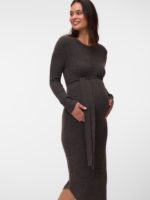 Mamalicious Elin L/s Knit Midi Dress