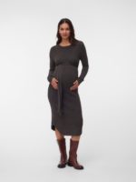 Mamalicious Elin L/s Knit Midi Dress - Image 2
