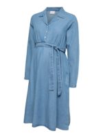 Mamalicious Valetta Lia L/s Denim Dress - Image 6