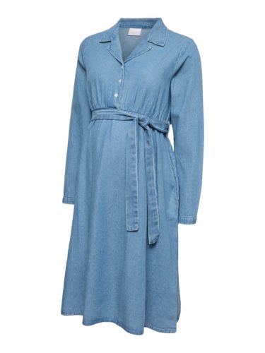 Mamalicious Valetta Lia L/s Denim Dress - Image 6